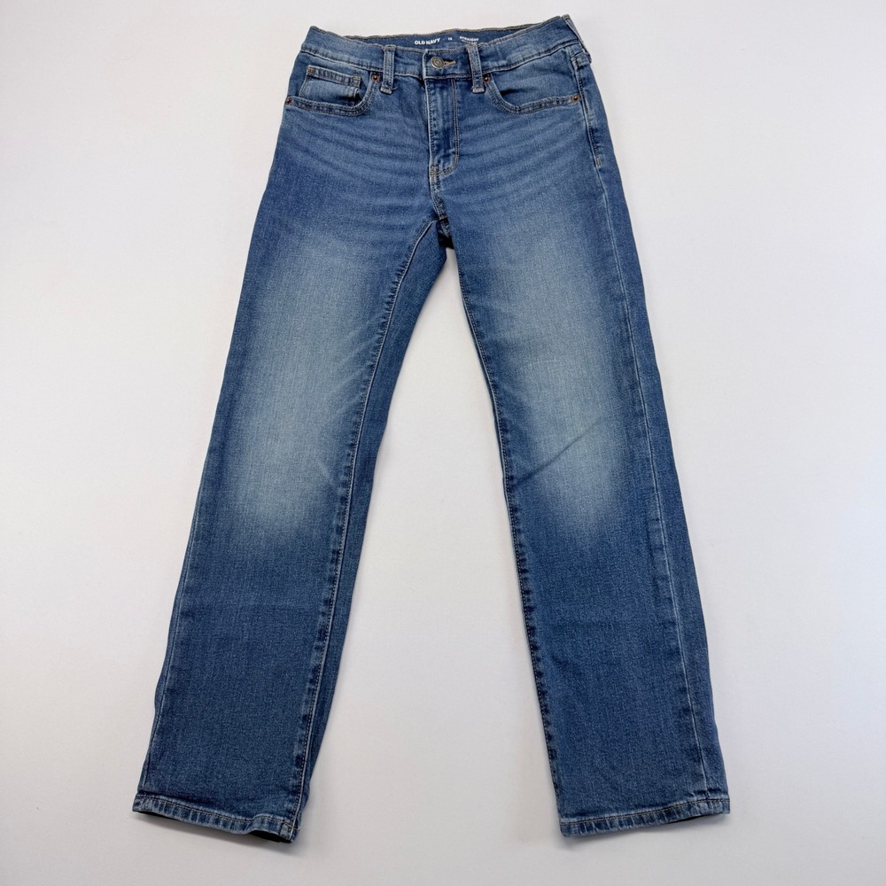Old Navy Boys Straight Built-In Flex Jeans Medium Wash Blue Size 12